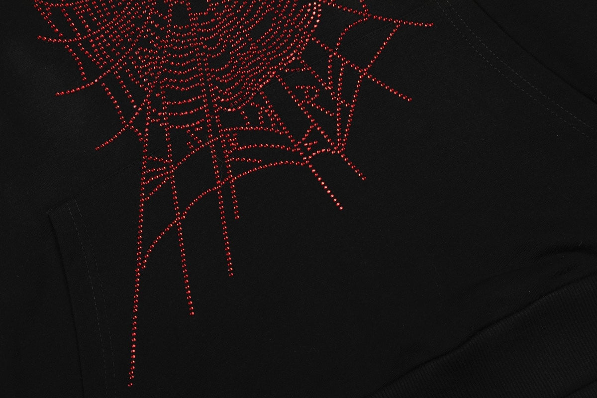 Sp5der Spider Web Graphic Hoodie & Sweatpants Set — detail
