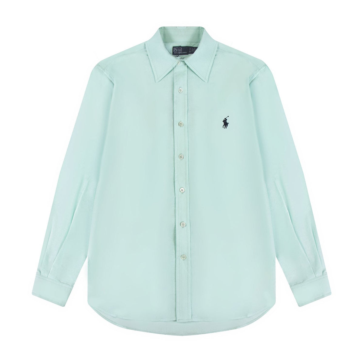 Test2-Ralph Lauren Embroidered Cotton-Blend Slub Linen Long-Sleeve Shirt — front